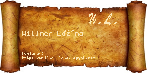 Willner Léna névjegykártya